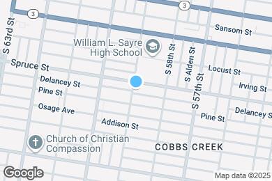 Map image of the property - 5859 Delancey St