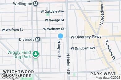 Map image of the property - 823 W Diversey Pkwy
