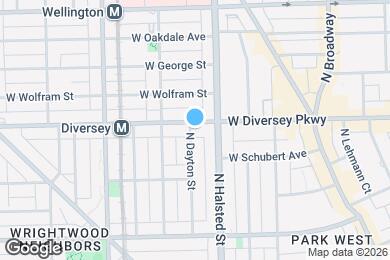 Map image of the property - 823 W Diversey Pky