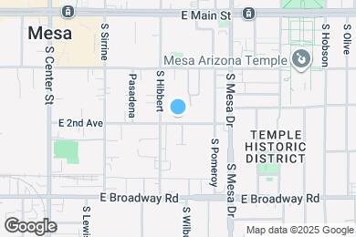 Map image of the property - 216 E 2nd Ave