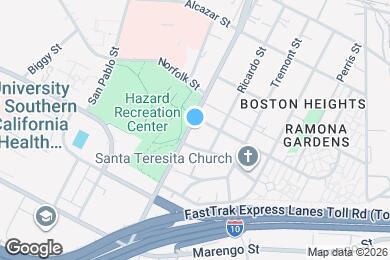 Map image of the property - 1366 N Soto St