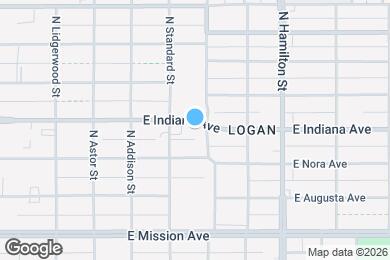 Map image of the property - 624 E Indiana Ave