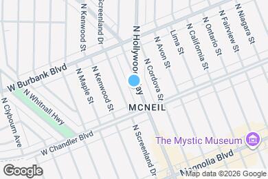 Map image of the property - 1233 N Hollywood Way