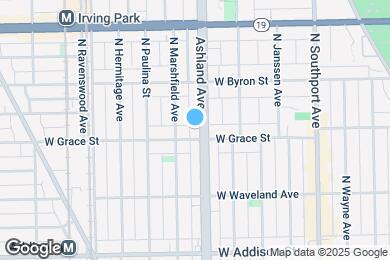 Map image of the property - 3806 N Ashland Ave