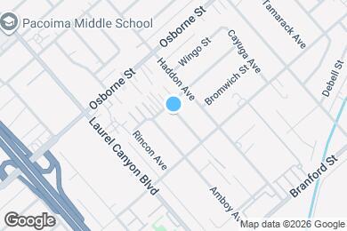 Map image of the property - 9733 Omelveny Ave