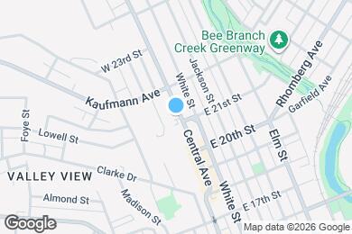 Map image of the property - 2123 Central Ave