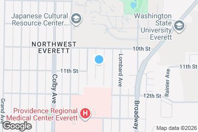 Map image of the property - 1022 Oakes Ave