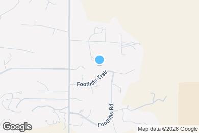 Map image of the property - 1015 Foothills Trail