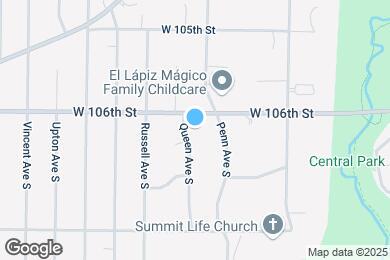 Map image of the property - 10609 Queen Ave S
