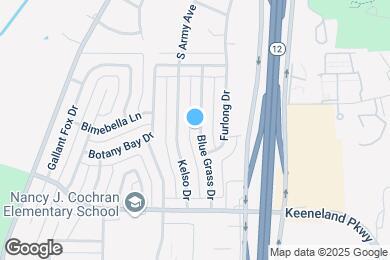Map image of the property - 709 Blue Grass Dr