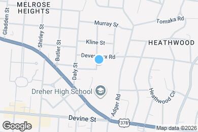 Map image of the property - 1006 Princeton St