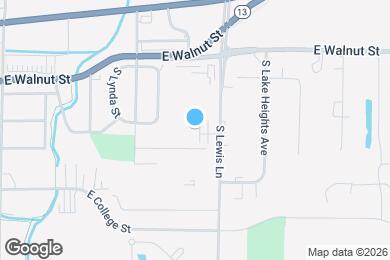 Map image of the property - Cornerstone Apartments