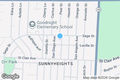 Map image of the property - 711 Santa Clara Ave