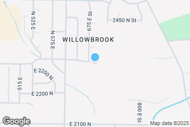 Map image of the property - 689 E 2300 N