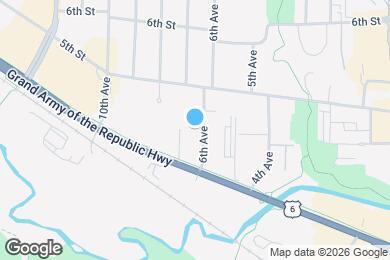 Map image of the property - 412 6th Ave