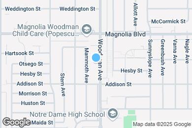 Map image of the property - 5051 Woodman Ave