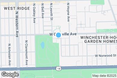 Map image of the property - 6164 N Hamilton Ave