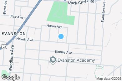 Map image of the property - 1854 Hewitt Ave