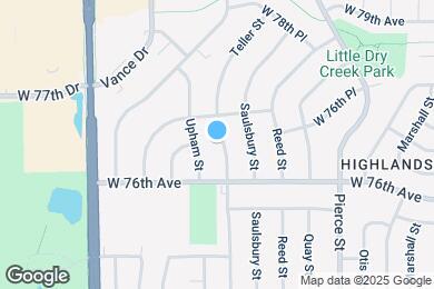 Map image of the property - 7641 Teller St