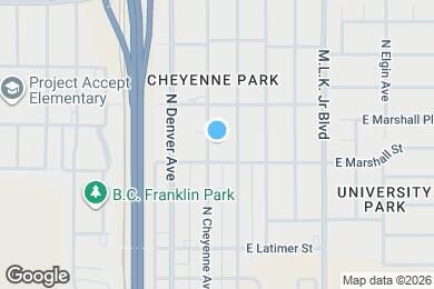 Map image of the property - 1215 N Cheyenne Ave
