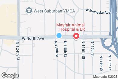 Map image of the property - 11827 W North Ave