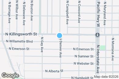 Map image of the property - 2003 N Willamette Blvd