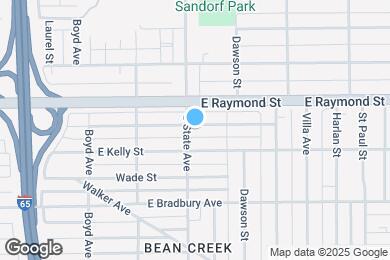Map image of the property - 1709 E Tabor St
