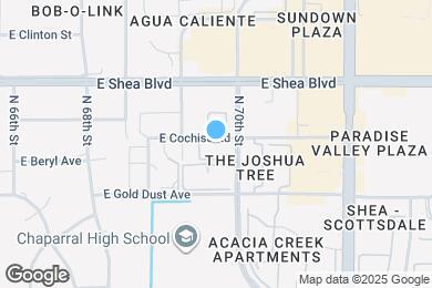Map image of the property - 6945 E Cochise Rd