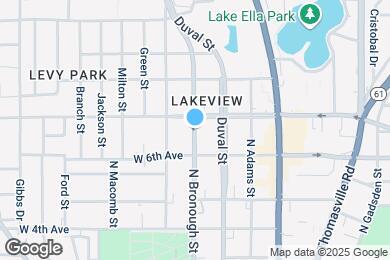 Map image of the property - 1327 N Bronough St