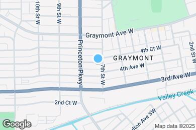 Map image of the property - 707 4th Ct W