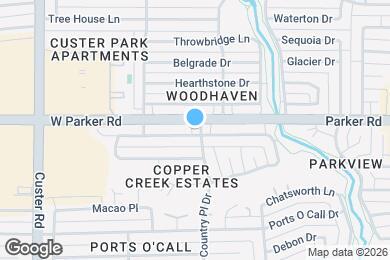 Map image of the property - 1601 Copper Creek Dr