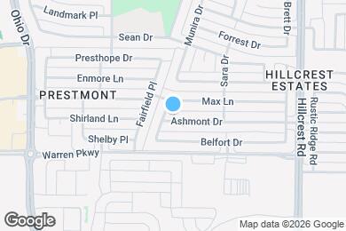 Map image of the property - 9906 Ashmont Dr