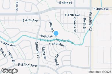 Map image of the property - 21196 E 45th Ave