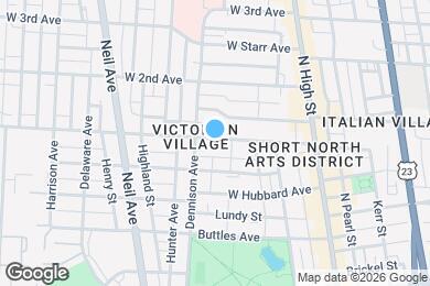 Map image of the property - 141 1/2 W 1st Ave