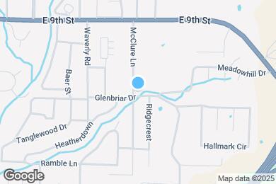 Map image of the property - 1035 McClure Ln