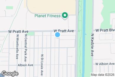 Map image of the property - 6736 N Kimball Ave