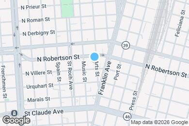 Map image of the property - 1416 Arts St