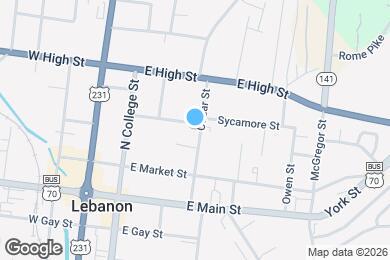 Map image of the property - 228 Cedar St