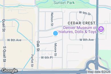 Map image of the property - 10500 W 8th Ave