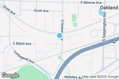 Map image of the property - 483 S Holmes Ave