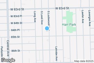 Map image of the property - 8440 S Lockwood Ave