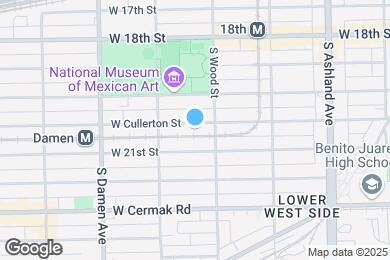 Map image of the property - 1821 W Cullerton St