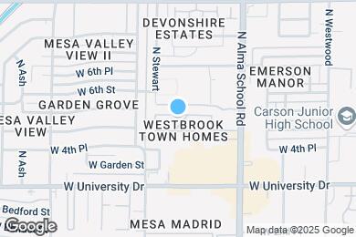 Map image of the property - 510 N Alma School Rd