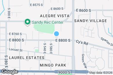 Map image of the property - 613 E 8800 S