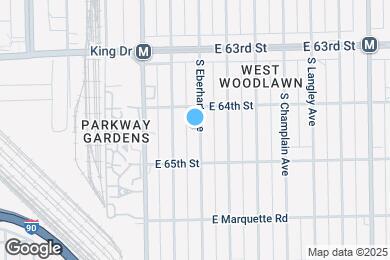 Map image of the property - 6418 S Eberhart Ave