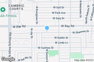 Map image of the property - 1095 S Sunset Dr