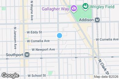 Map image of the property - 1156 W Cornelia Ave