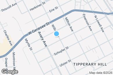 Map image of the property - 405 Willis Ave