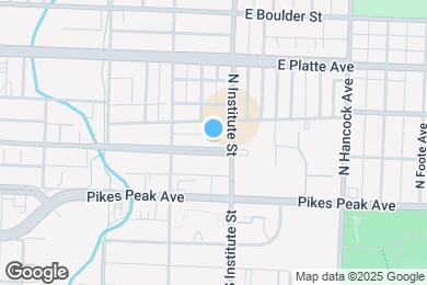 Map image of the property - 836 E Kiowa St