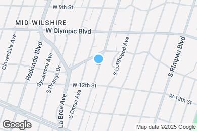 Map image of the property - 1141 S Highland Ave